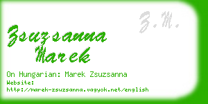 zsuzsanna marek business card